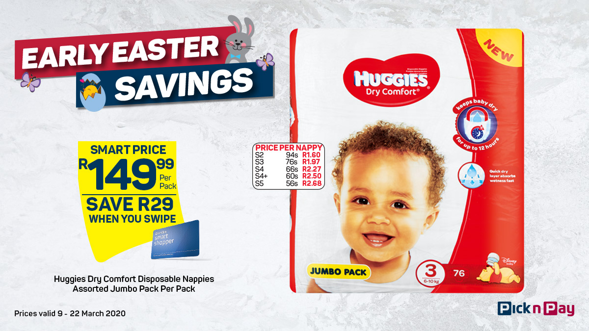 PicknPay's tweet image. We’re bringing you early Easter savings that’ll let you check off everything on your shopping list and still be able to treat yourself! bit.ly/2Q0Xtq9
