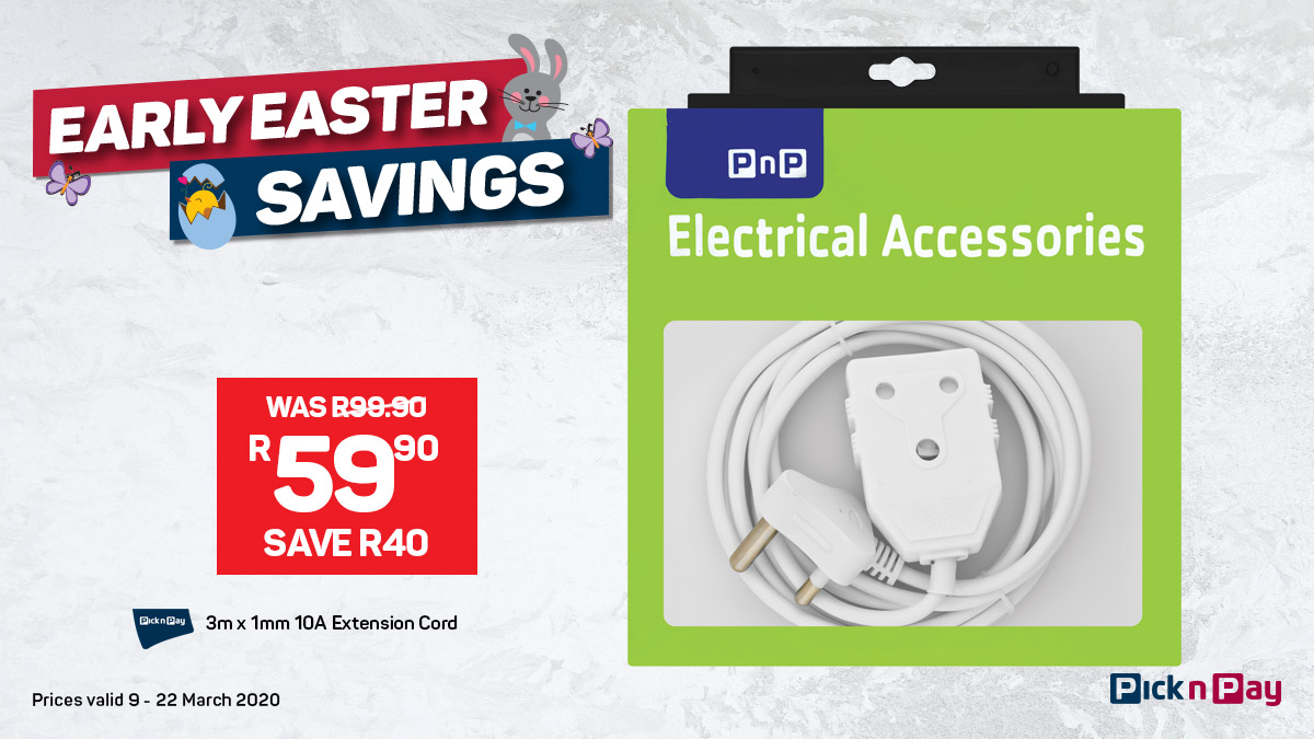 PicknPay's tweet image. We’re bringing you early Easter savings that’ll let you check off everything on your shopping list and still be able to treat yourself! bit.ly/2Q0Xtq9