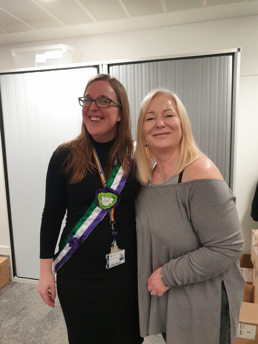 R_L_Wheeler's tweet photo. Very much enjoyed taking part in #ShowTheSash last week as part of @XChange2020 (sorry the pic is late @drkcarrutherst!). Busy day teaching minority influence to #JustASP @BCU_Psychology students but I did make time for a quick photo with @DrElleBoag #IWD #WomenInScience https://t.co/yVHtu19931
