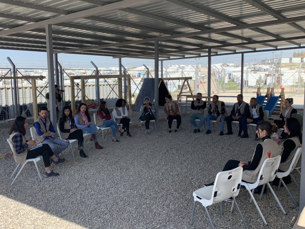 belma_sisic's tweet photo. Preparing our staff for #coronavirus #awarness #campaign @Free_Yezidi is planning to conduct with IDPs in #khanke #camp. We encourage all the agencies & #NGOs in #Kurdistan to do the same #COVID2019 #WashYourHands #helpcamps https://t.co/dMbus7AhWd