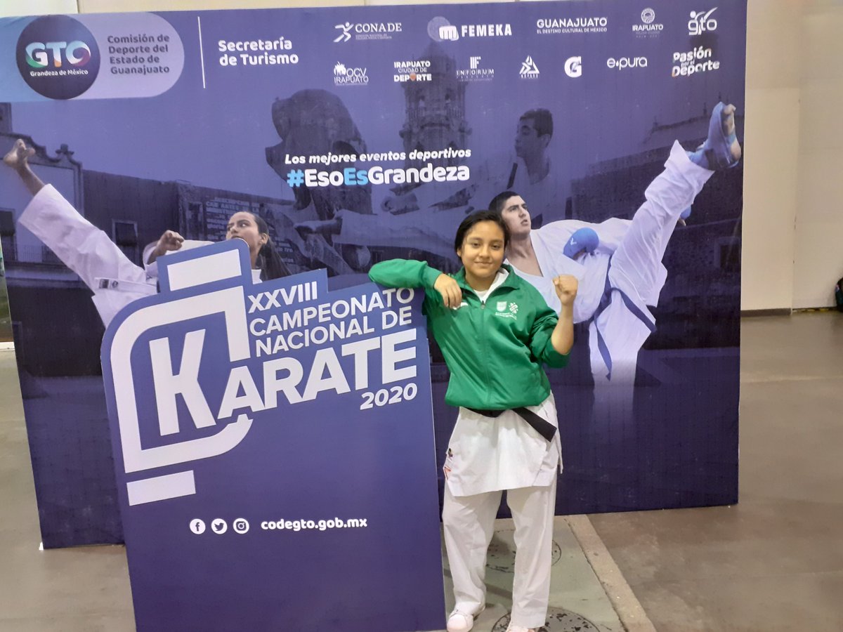 roberto09750435's tweet photo. 3er. Lugar Campeonato Nacional karate do. Irapuato 2020 clasificada a Juegos Nacionales Conade. Felicidades Alondra @xDianaEv @imaginarcamiers @InesSainzG @xDianaEv @MemoClass @NadsMacias911 https://t.co/9vn5dOFF1b