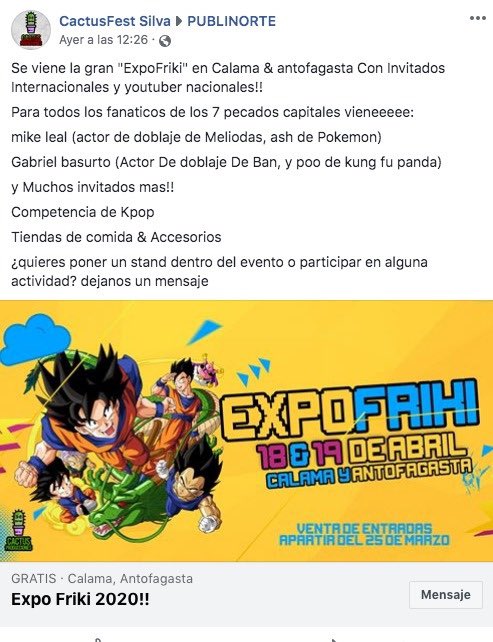 GabrielBasurtto's tweet photo. 🚨 ¡ESTO ME ENFURECE! Mike y yo tenemos evento en Lagos de Moreno 18 y 19 de abril, por eso no podemos ir a Antofagasta Chile; aún así el organizador de ese país se burla y quiere ¿engañarlos? ¡no permitan que les roben y den RT a esto lo más posible cuanto antes! Gracias 🙏🏼 https://t.co/zvPeuR9BSU