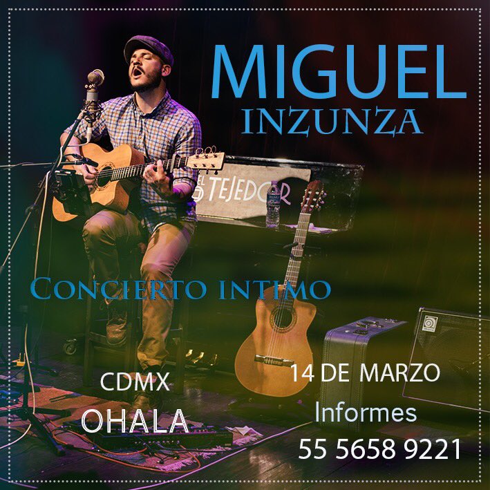 Tenemos 2 grandes conciertos en los próximos días!!
Jueves 12 ,EDGAR OCERANSKY
Sábado 14 ,MIGUEL INZUNZA .
A cuál nos van a acompañar ?
Informes  y venta por WhatsApp al 5558184278
Hidalgo 44 en Coyoacán.CDMX <a href="/EdgarOceransky/">Edgar Oceransky</a> <a href="/miguelinzunza/">Miguel Inzunza 🪶</a>