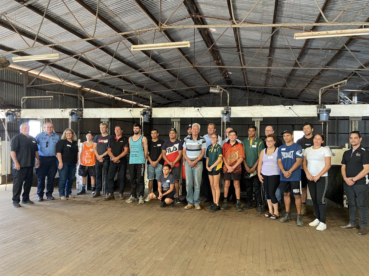 Brookton Pingelly Shearing School. Warranine Park. Great initiative to get local indigenous youth into the workforce. Well done to the State Government for the initiative.
#fb