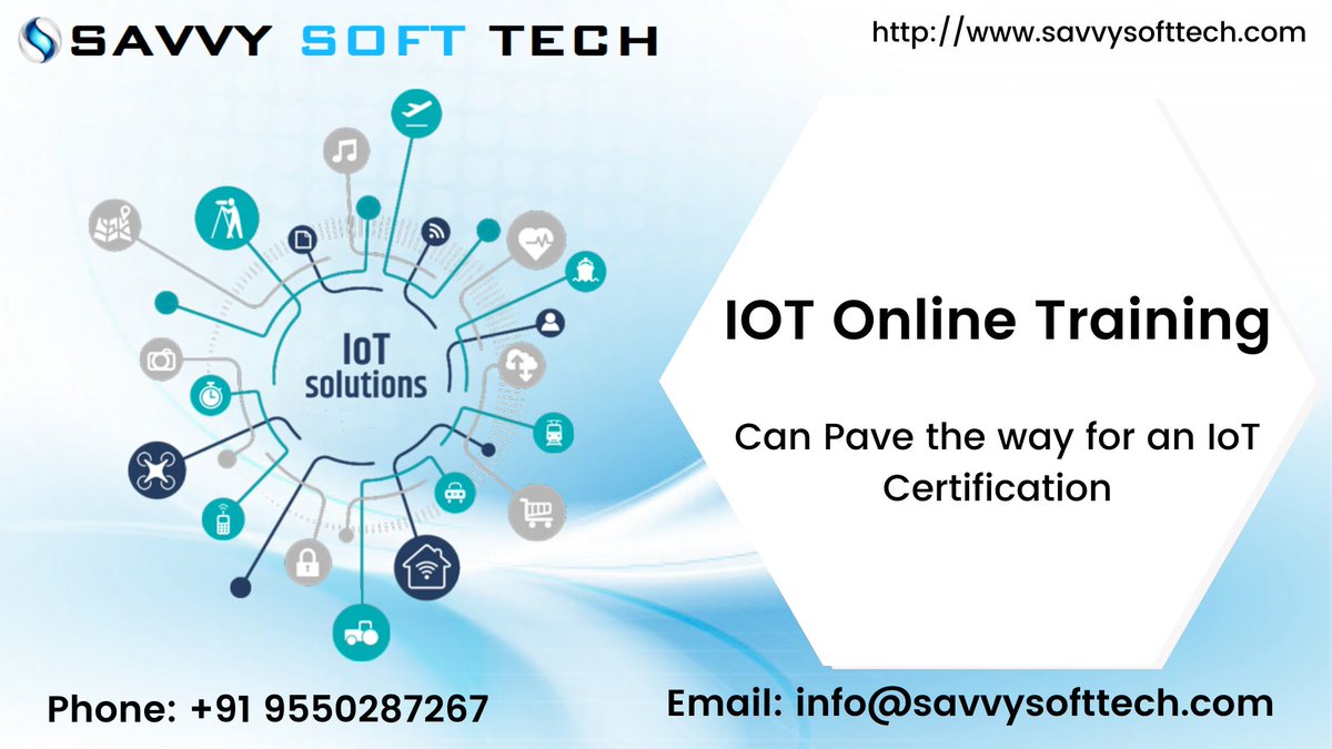 soft_savvy's tweet image. #SavvySoftTech Starting New Online Batch of #IOT ( Internet Of Things ), for more details reach us at 9550287267 or email us at info@savvysofttech.com, visit bit.ly/32duFPi

#iottraining #onlineiottraining #internetofthings #onlinetraining