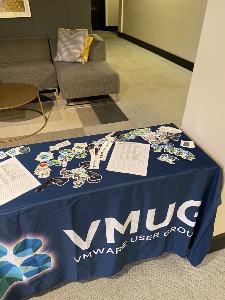 VMUGJoburg's tweet photo. So @VMUGJoburg are ready and setup. Can’t wait to meet the #vCommunity members this morning. https://t.co/1GJJjSucrE
