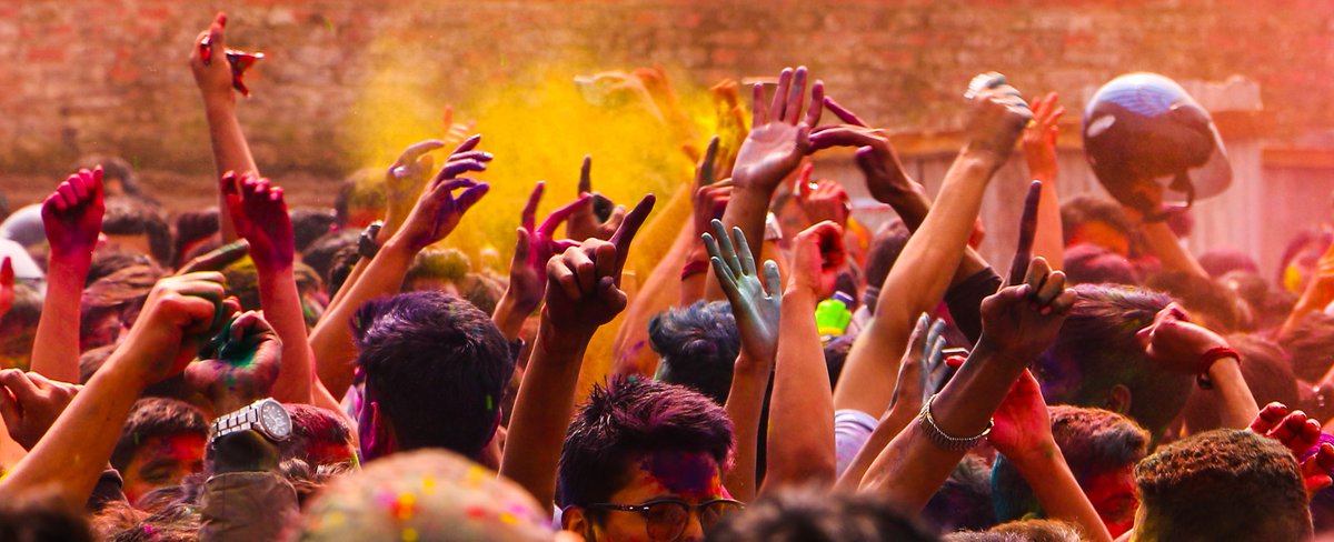nepaltourismb's tweet photo. #Holi is one of the most revered #festivals celebrated across Nepal.  The festival signifies the arrival of spring, the end of winter, the blossoming of love, and for many a festive day to meet others.

Nepal Tourism Board wishes everyone a happy and safe Holi.
#Nepal #NepalNOW https://t.co/Y1LAvQwVaO