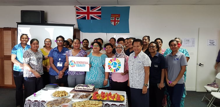 unwomenpacific's tweet photo. Vinaka to Shipping Services #Fiji for having @UN_Women Women's Economic Empowerment Specialist @preeyaieli speak at today's morning tea commemorating #IWD2020 , on #GenerationEquality and our work in the region. https://t.co/Um6ZYZpgyx