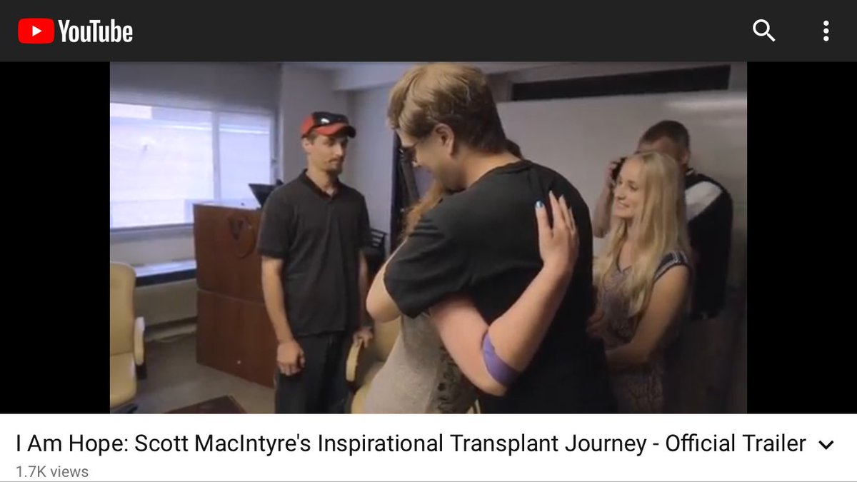 ScottDMacIntyre's tweet photo. This is one of the most selfless things one can do for another. #Grateful #LivingKidneyDonorsDay @DonateLife https://t.co/RRP8SlGBNN