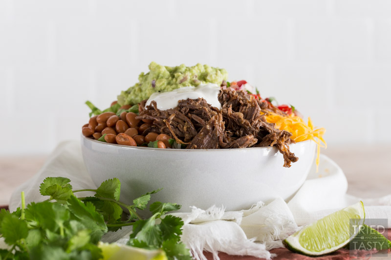#ad | This Barbacoa Beef made with <a href="/CertAngusBeef/">Certified Angus Beef ®</a> is easy to shred and easy to love with its savory goodness! Speaking of easy, you can cook it with the press of a button thanks to the magic of Instant Pot! Try delicious these burrito bowls today! bit.ly/2vGTCI5