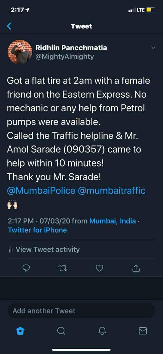Good work by our Traffic Police Mumbai