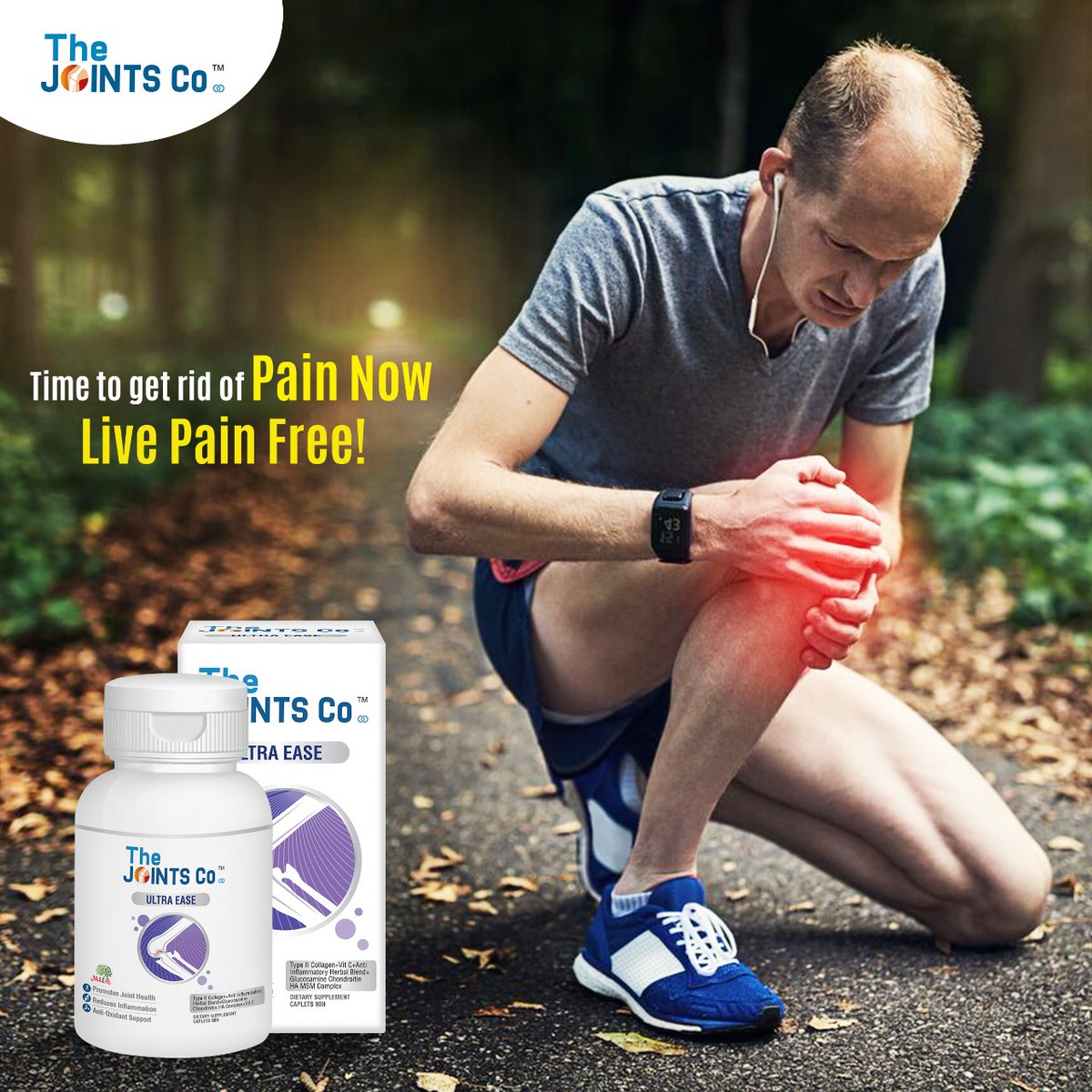 The Joints Co Ultra Ease is developed for all kinds of joint pain and osteoarthritis. 

#thejointsco #joints #painrelief #jointpain #sportsinjuries #jointflexibility #functionaltraining #shopnow #ridofpain #instagram #facebook #productsthatwork  #agedoesntmatter #agefactor