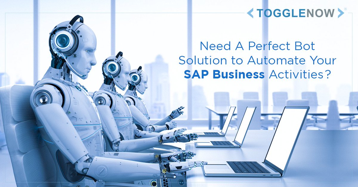 TNowSoftware's tweet image. ToggleNow provides various BOT-based solutions to automate mundane activities and effectively use your manpower. Ask our experts to know some of the success stories!  ow.ly/Ufjx50yGgO3  #botsolutions #RPA #SAPRPAOfferings
