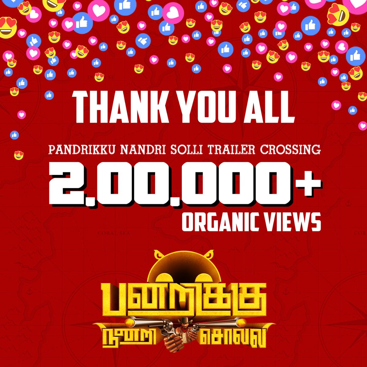hmwofficial's tweet photo. #PandrikkuNanriSolli  Trailer crossing 2 lakh views,Thank you all🙏 
Trailer Link:  https://t.co/r8psdnky4R
@srivaarifilm #HeadMediaWorks 
@hmwofficial @Ranganthan1 
@BalaAran 
@dop_vignesh 
@antonynishanth1
@actor_viyan
@RK_cuts
@surenVikhash
@onlynikil @lightson_media https://t.co/2DVObQH658