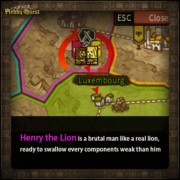 PlebbyQuest's tweet photo. Introducing the main characters of Plebby Quest.
The fifth character is Henry the Lion!
#plebbyquest #game #games #indiegame #steamgame #wargame #mediumaevum https://t.co/chaJeLCqHP