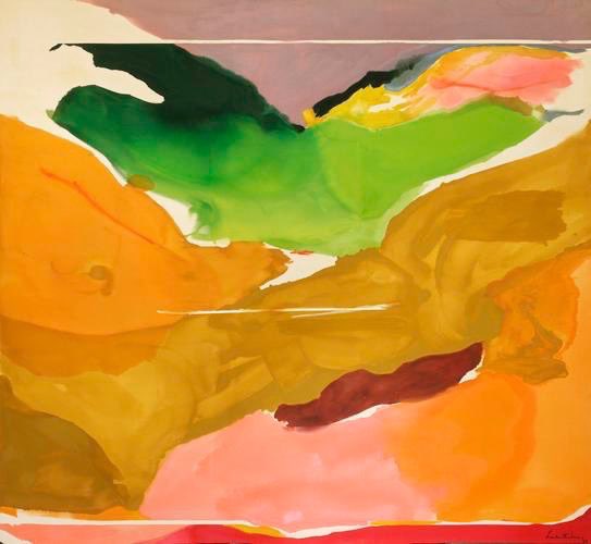El próximo domingo 15 de marzo continúo con las artistas latinoamericanas.Me he olvidado de una grande del Expresionismo Abstracto: Helen Frankenthaler (EEUU. 1928-2011) es imperdonable.De la llamada 2da Generación, fue influenciada por los 1eros Expresionistas abstractos.