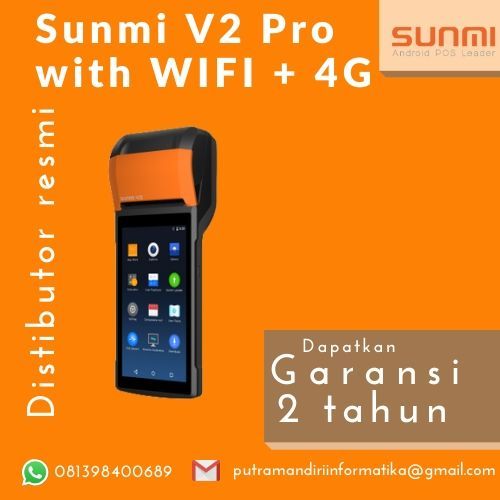 sunmipos's tweet photo. Wah ini nih Bos yang lagi HOT di Sunmi. Sunmi V2 Pro Wifi + 4G. Ukurannya yang pas digenggaman jadi aman dibwa kemana-mana tanpa ribet dan berat. Selain itu, udah dilengkapi sistem NFC, jadi bisa buat e-payment dan top up . Sudah 4G juga Bos pastinya. Scanner barcode juga bisa https://t.co/BCw3YvOaLw
