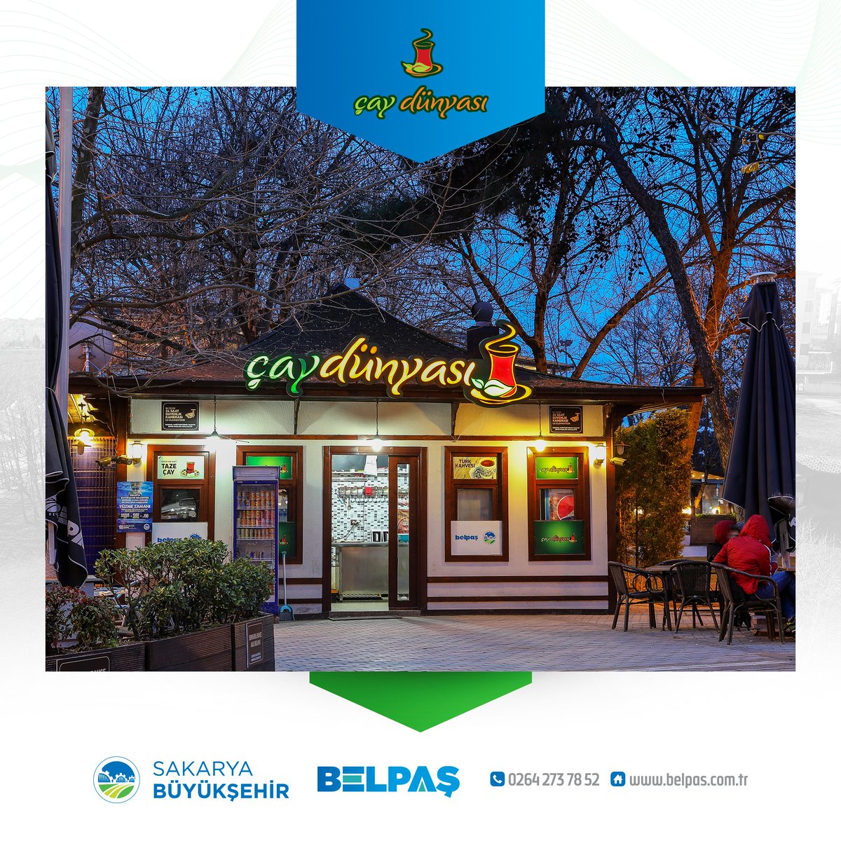 belpaskurumsal1's tweet photo. Muhabbetin durağı Çay Dünyası.

Sakarya Çay Dünyası

#sakarya #adapazari #belpas #kocaali #sakaryabuyuksehirbelediyesi #yemek #restoran #foodie #food #gurme #damaktadi #neyesek #instafood #neyenir #sbb #belpaş #forest #park #citypark #caydunyasi #semsiyelipark https://t.co/yWELM1e0mj