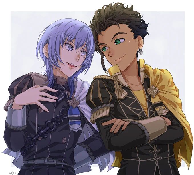 FE風花まとめ #ファイアーエムブレム風花雪月 #FE3H #金鹿の学級 #クロード=フォン=リーガン #クロレス #ベレス https://t.co/bOVdt7yVLu 