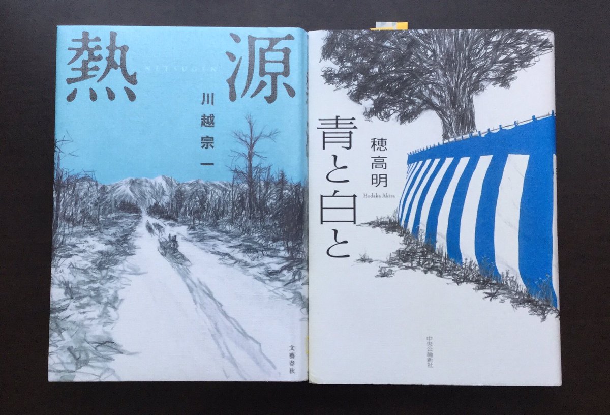 穂高 明 文庫本 青と白と の表紙イラストは げみさん Gemi333 小説に出てくる様々な 青 と 白 を描いていただきました イラストが届いたとき 思わず泣いてしまいました 単行本の表紙イラストは 西川真以子さん 直木賞受賞作 熱源 の表紙も