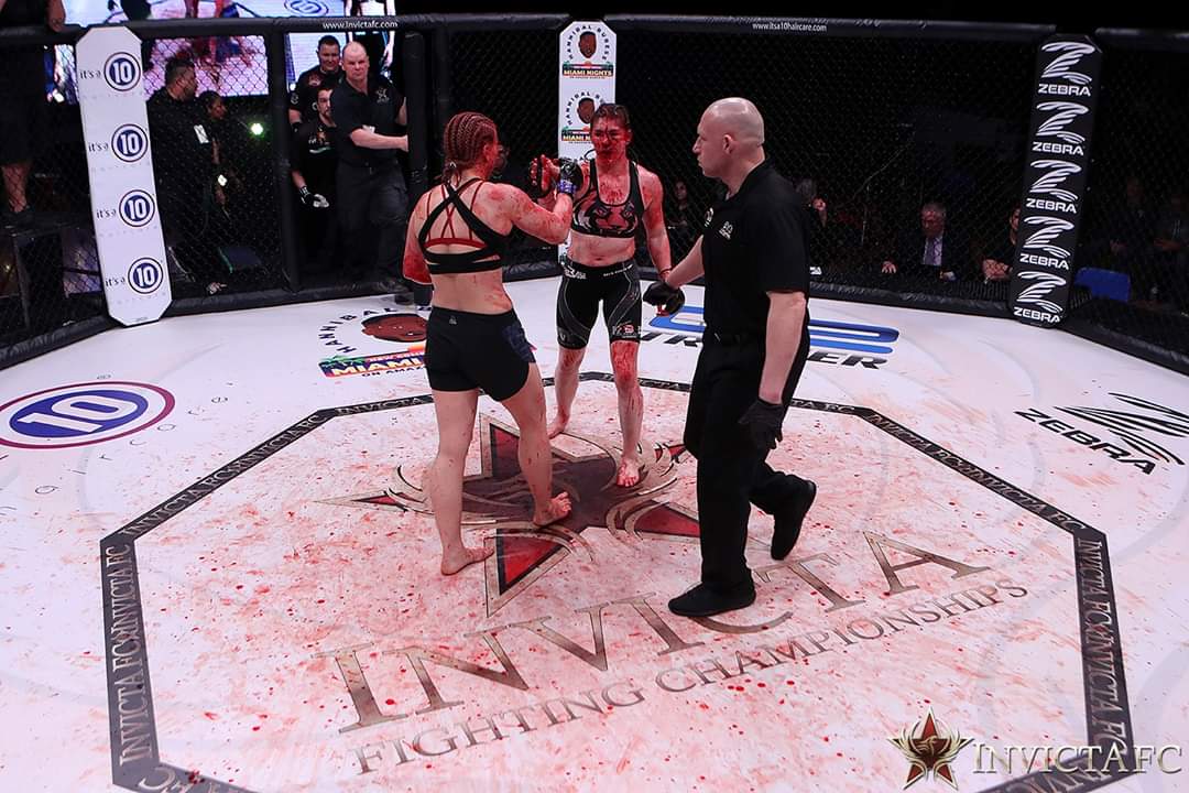 InvictaFights's tweet photo. Before and after: Stoliarenko vs Verzosa. 😱 #PhoenixSeries3 https://t.co/yWvemYZmBd