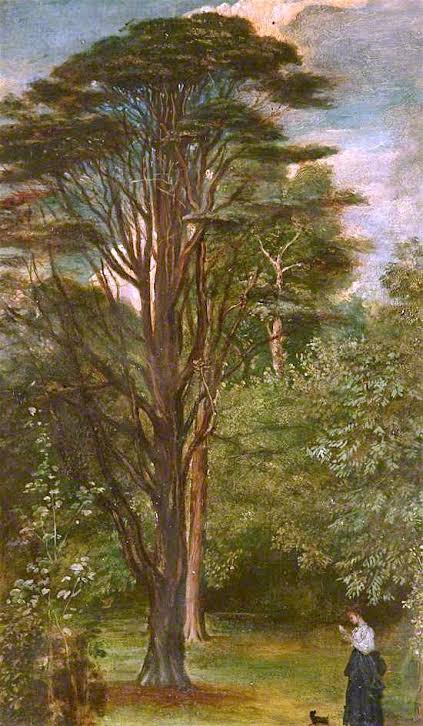 'The Cedar Tree' - George Frederick Watts, 1869. #trees  #art  #treelove