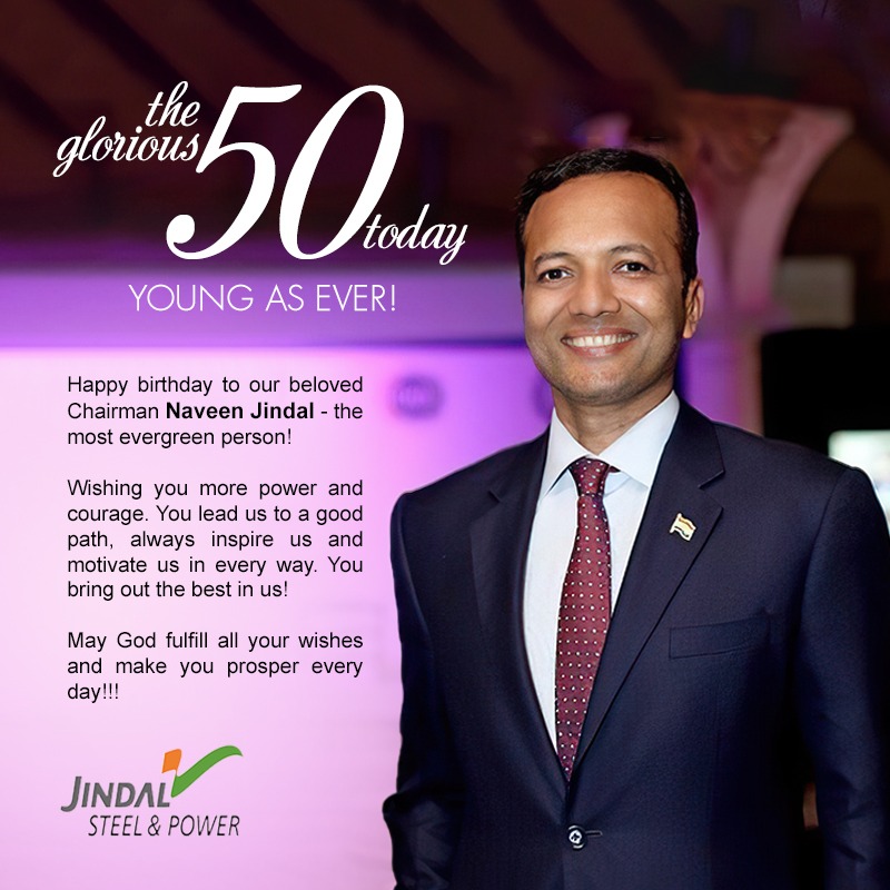 Happy birthday Naveen Jindal ji 