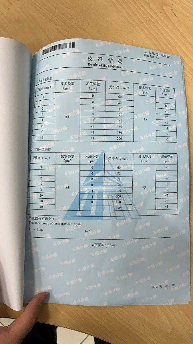 JackChenSobek's tweet image. Germany TUV Rheinland calibration certificate , for our A300-CNC video measuring machine , according to customer requirement . #TUV #SOBEKK #VideoMeasuringMachine #CNC