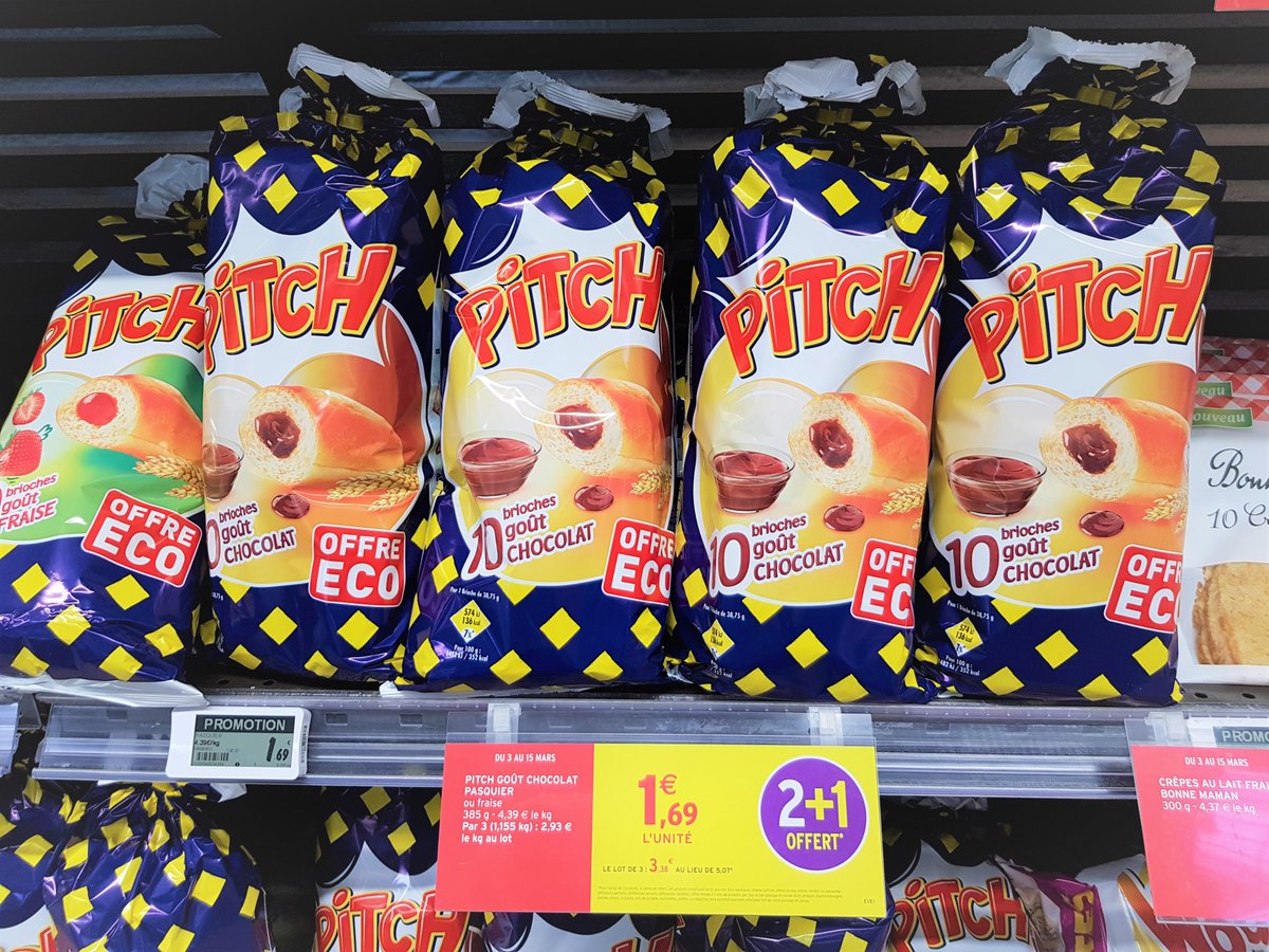 IntermarcheAups's tweet photo. ‼️2+1 OFFERT‼️

🍓🍫Pitch de Pasquier : 3,38€ le Lot de 3 paquet❗️

*1,69€ à l'unité
**Jusqu'au 15 mars

#TousUnisContreLaVieChère
#IntermarchéAups https://t.co/2npGKZDIox