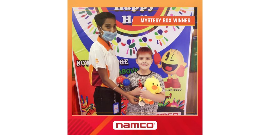 namcoindia's tweet photo. Congratulations🏆!!! To our Mystery Box Winner 🤩🥳🏆 Hurry Up !! Winner Winner Winner !!!!!!! #namcoindia @namcoindia #Arcadegames #Weekend #Seawoodsgrandcentral #WinWinWeekend #fun #excitement #amusement #pacman #prizes #winners #OffersAroundMe #Offers #familyentertainment https://t.co/oNxoThG4qg