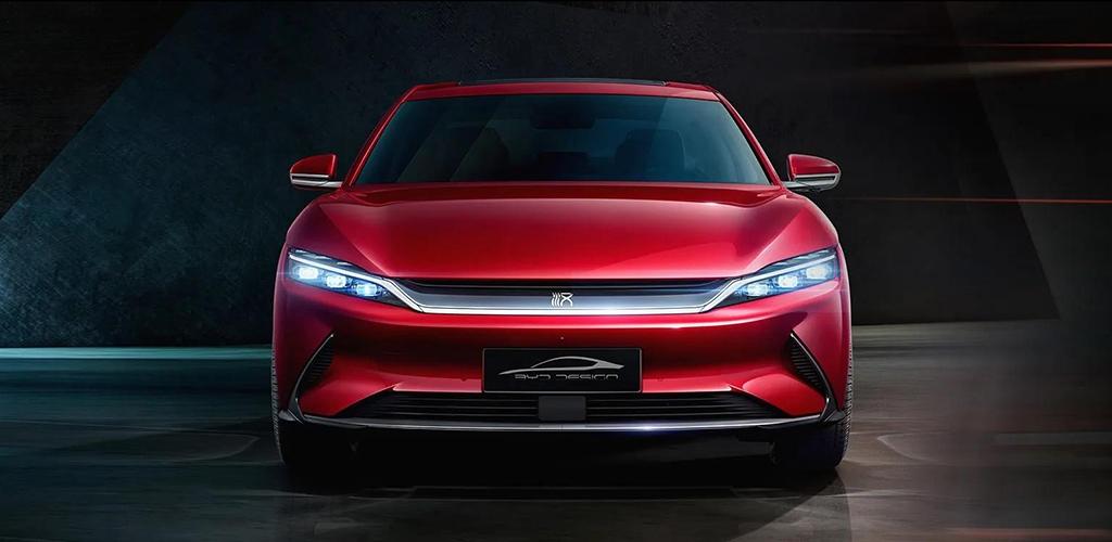 ev_china's tweet photo. BYD is going to launch it's new electric model Han-EV in Q2 this year. 4980x1910x1495mm, 550km range, peak power for 2WD *front motor 163kw, for 4WD * + rear motor 200kw. https://t.co/Ejc1tWpcfk