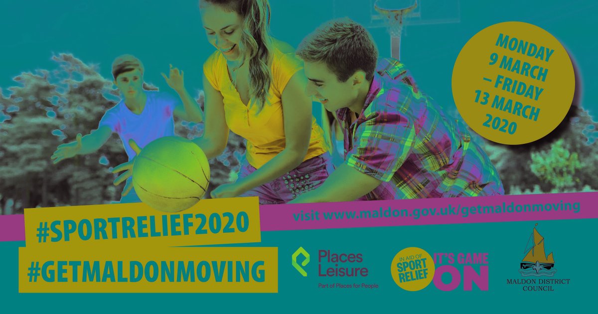 #SportRelief2020 has begun! 😁
We want to #GetMaldonMoving this week, tell us and Maldon District Council what you've got planned!