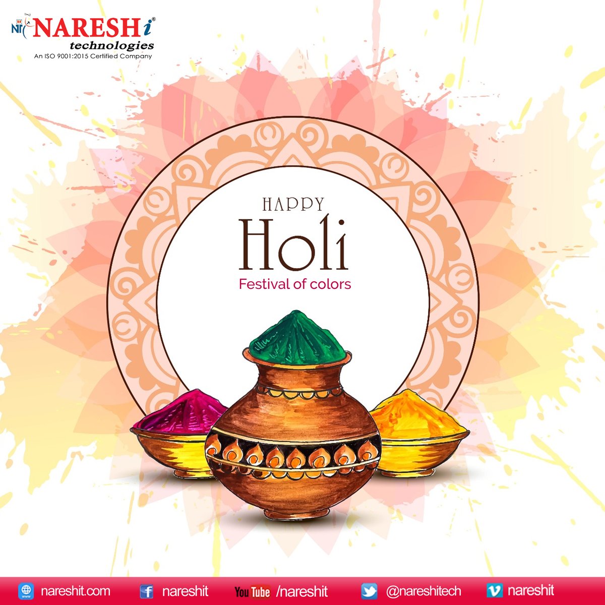 nareshitech's tweet photo. ❝𝐸𝓍𝓅𝓇𝑒𝓈𝓈 𝐿🌞𝓋𝑒 𝒲𝒾𝓉𝒽 𝒞💗𝓁💙𝓊𝓇𝓈❞
- 𝐻𝒶𝓅𝓅𝓎 𝐻🍩𝓁𝒾 🎀 。
#holi #holiwishes #holiimages #holi2020 #holiwishesimages #holiwishesquotes https://t.co/3K7jO0wJVL