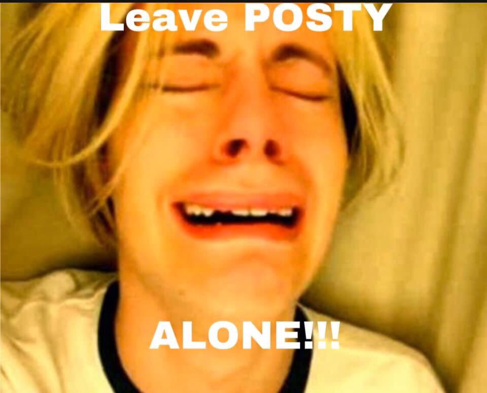 Posty is fine. Stop spreading rumors and just appreciate him and his amazing talent ❤️<a href="/PostMalone/">Post Malone</a> <a href="/rriproarin/">GPop (my friends call me Prettyface)</a>