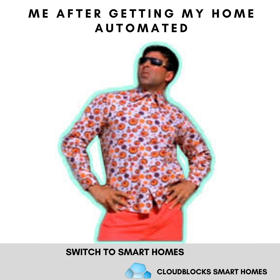 cloudblocks_cb's tweet image. Me after getting my home automated!

#homeautomation #homeautomationmeme