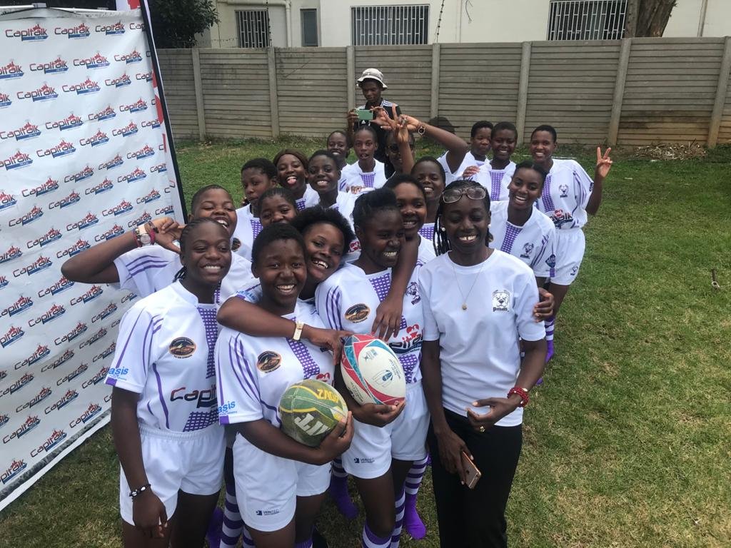 ChiedzaMaf's tweet photo. In true spirit of International Women's Day 2020, congratulations to Pitbulls for the successful launch in style of the Women's Rugby team!
#Eachforequal
@KirstyCoventry 
@thesportsqueen https://t.co/xhPe4OC5UT