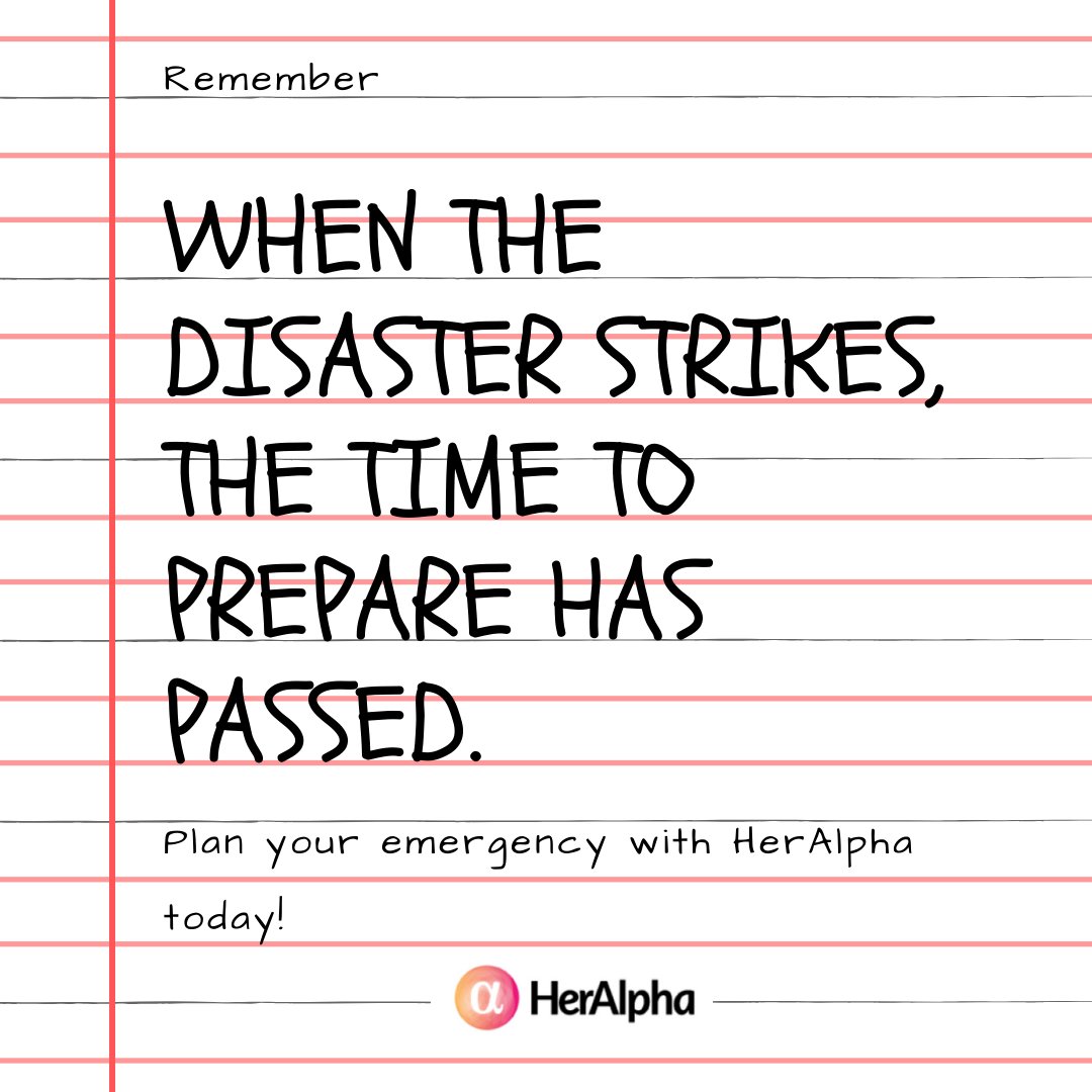 HerAlphaHQ's tweet photo. Monday Money Mantra
"When the disaster strikes, the time to prepare has passed"
Plan you emergency with HerAlpha today!

Download HerAlpha using the below link.

https://t.co/COmqkJ0M0m
#Mondaymoneymantra #Emergencyplanning #herfinance https://t.co/h86EiUzIWC