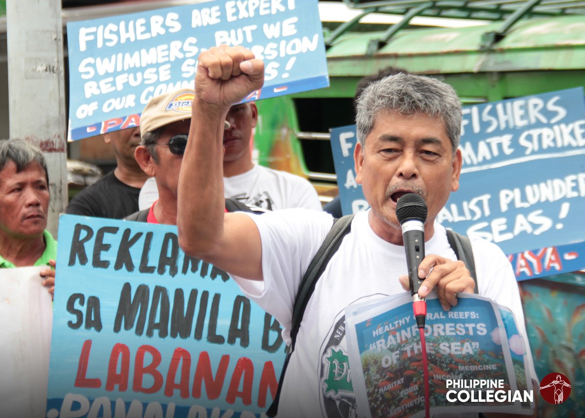 phkule's tweet photo. Peasant groups gathered at Mendiola to call for the junking of the fisheries code, otherwise known as Republic Act (RA) 8550, February 24.
More photos here: https://t.co/gbe1jMO1h5
#ClimateStrikePH https://t.co/8XBhC74kAu