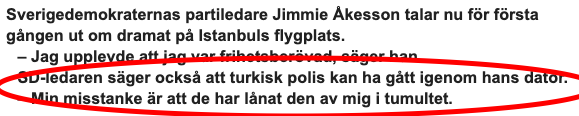 Förjävligt att man inte får ha sina grejer ifred. 

Men det borde väl inte vara ett problem med tanke på att en partiledare, riksdagsledamot och ledamot i krigsdelegationen givetvis har bra skydd på sin dator för att förhindra snokerier? Eller?