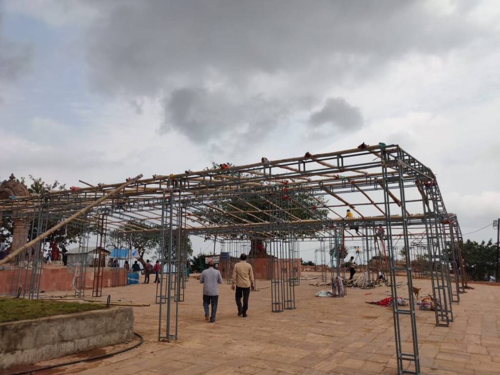 TaraTariniPith's tweet photo. Preparations in Full Swing for Maa #Taratarini #Chaitra_Yatra 2020

* The Grand Annual festival will begin from March 10. 
* It is observed on 5 Tuesdays of Chaitra month. 
* 3rd Tuesday is considered as the holiest.
* Lakhs of devotees visiting the temple during Tuesdays. https://t.co/WWZZRjduOY