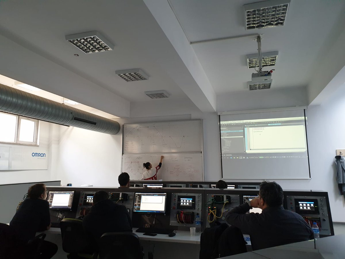 Our engineers completed ''advanced sysmac motion control'' trainings in the OMRON laboratories of Yıldız Technical University. Mühendislerimiz Yıldız Teknik Üniversitesi OMRON labuatuarlarında "ileri sysmac hareket kontrolü'' eğitimlerini tamamladılar.