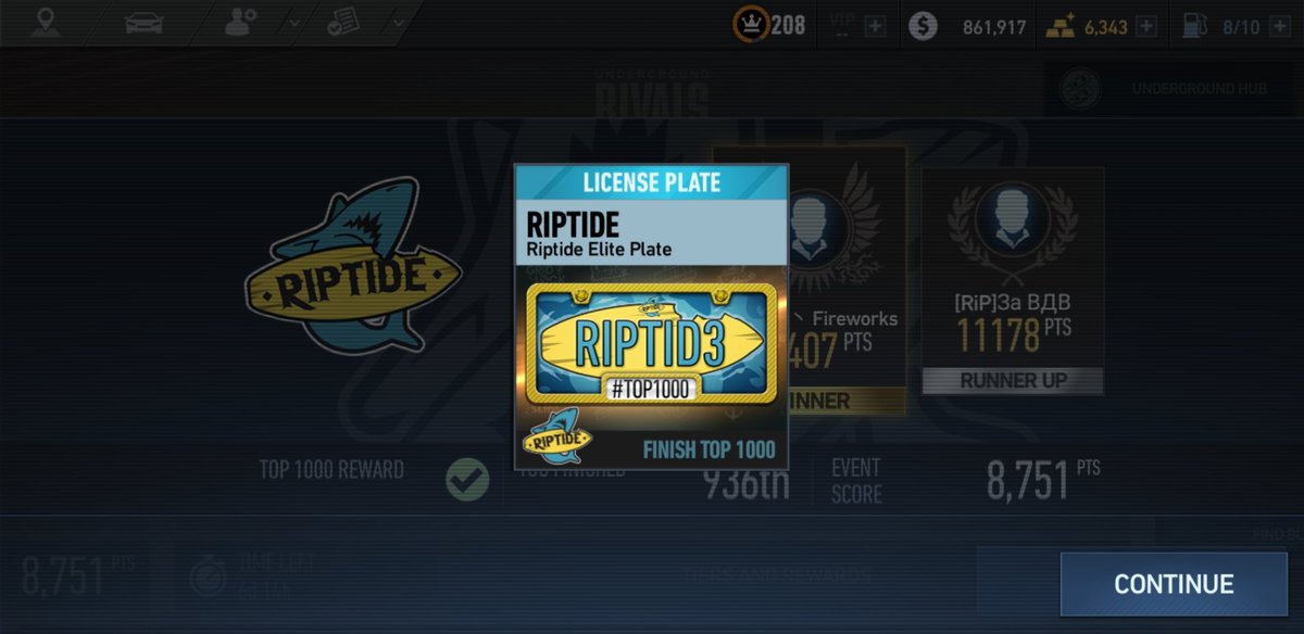 nfsnlg's tweet photo. @NFSNL For the first time ever, I got the RIPTIDE Elite Plate... Thanks NFSNL for the nice game.
Thanks to my tuned Porsche GT3 RS who did all the massive work. https://t.co/p4aj7FOTxE