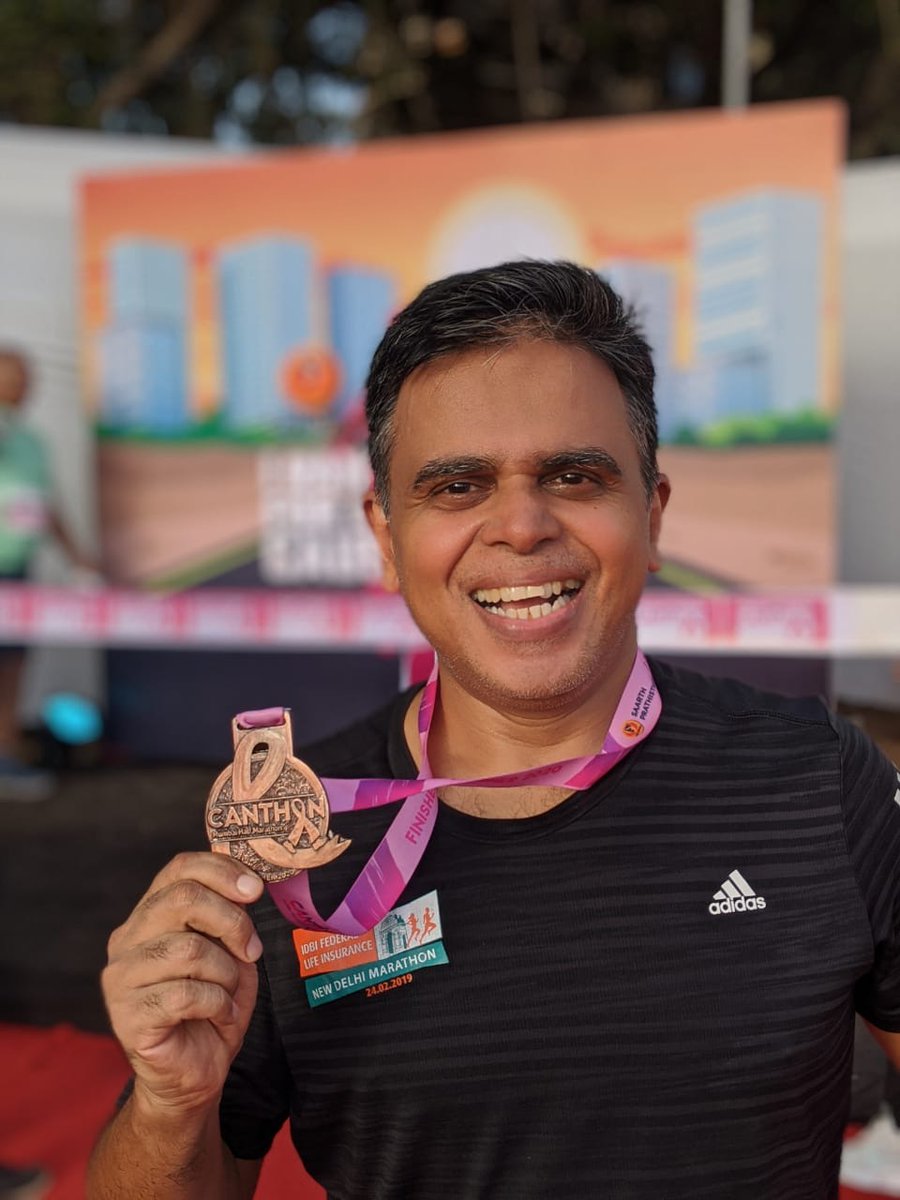 basrur's tweet photo. Wrapped up the running season with #canthon 2020 run yesterday. Probably my best ever in Mumbai. Nice route, simple arrangements and lovely weather. https://t.co/8i8nV8rRMj