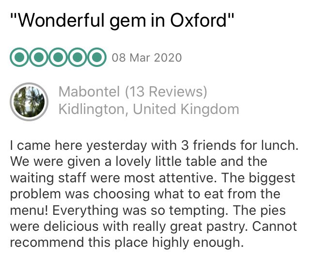 Great way to kick off another week with a fantastic #5Star #Review in #Tripadvisor 🤗 #TeamWorkMakesTheDreamWork