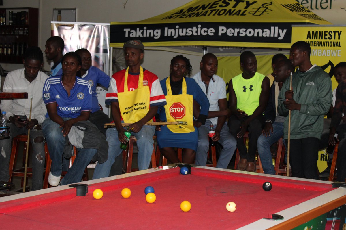ShamwariyeMwana's tweet photo. Celebrating #IWD2020 at Tanza centre where we hosted a 2 day snooker tournament in partnership with
@amnesty_zim
and Perch media under the theme "I am Generation Equality: Realizing Womenโs Rightsโ where men made pledges to promote women gender equality & end GBV
#HeForShe https://t.co/yTBguGFfUN