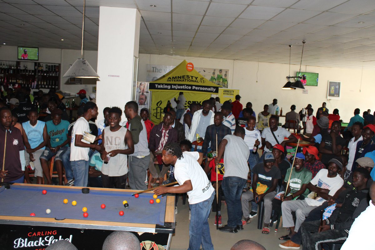 ShamwariyeMwana's tweet photo. Celebrating #IWD2020 at Tanza centre where we hosted a 2 day snooker tournament in partnership with
@amnesty_zim
and Perch media under the theme "I am Generation Equality: Realizing Womenโs Rightsโ where men made pledges to promote women gender equality & end GBV
#HeForShe https://t.co/yTBguGFfUN
