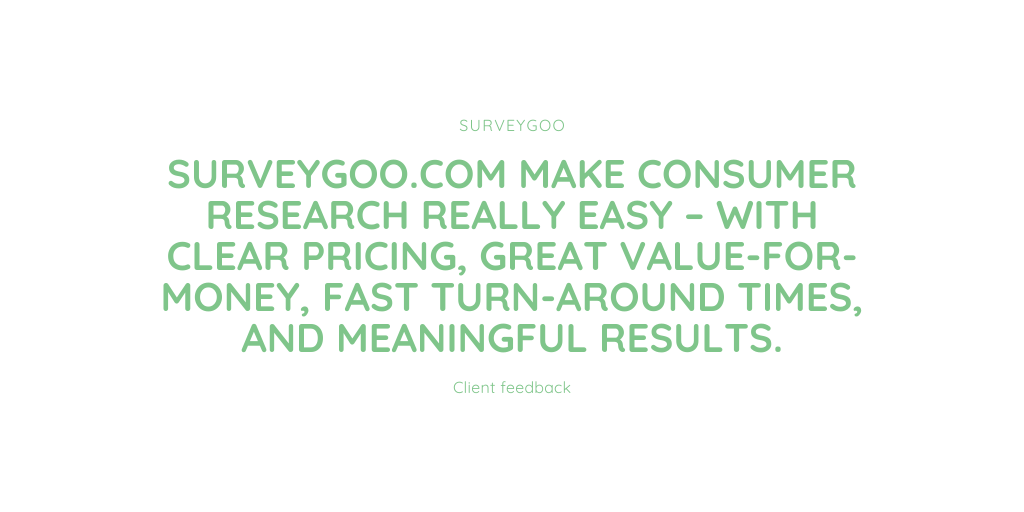 Surveygoo's tweet photo. Keeping it simple and getting the results. We love receiving this feedback! 

#marketresearch #onlinesurveys #onlinepolls #PRpolls #insight https://t.co/TF573U0LMv