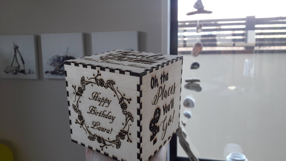 EiriniAntonog's tweet photo. The makerspace in #JohnsonvilleLibrary has put me in full maker and creative mode! #3Dprinted keyring #handmade Santorini lava stone earrings #lasercut box !
#handmadeearrings #lasercutting #3Dprinting #Waitohi #makerspace https://t.co/xwQFi0S6Rk