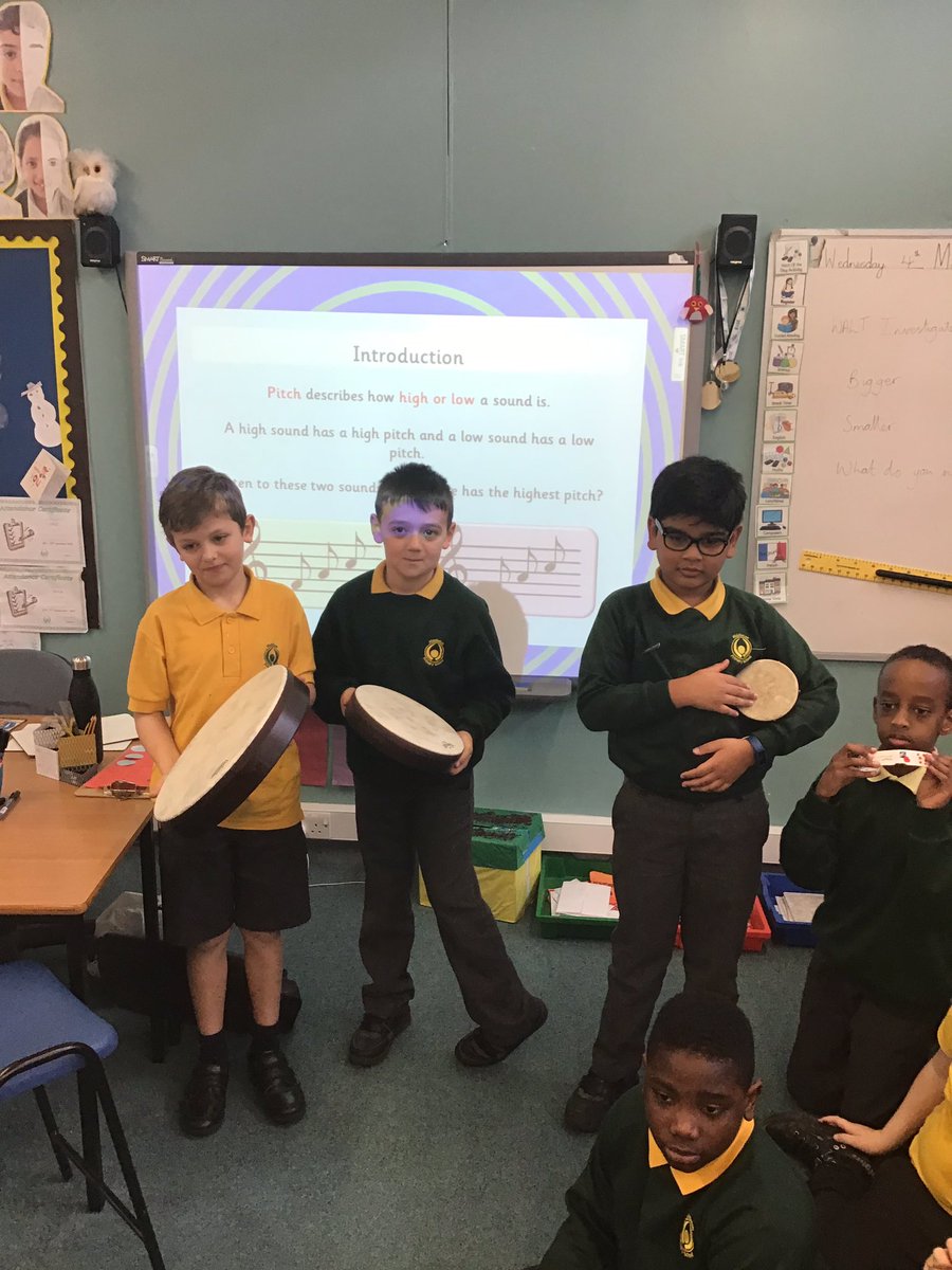 owlsMPS's tweet photo. Year 4 Owl Class investigating pitch in Science. https://t.co/O8tt9qSBuG