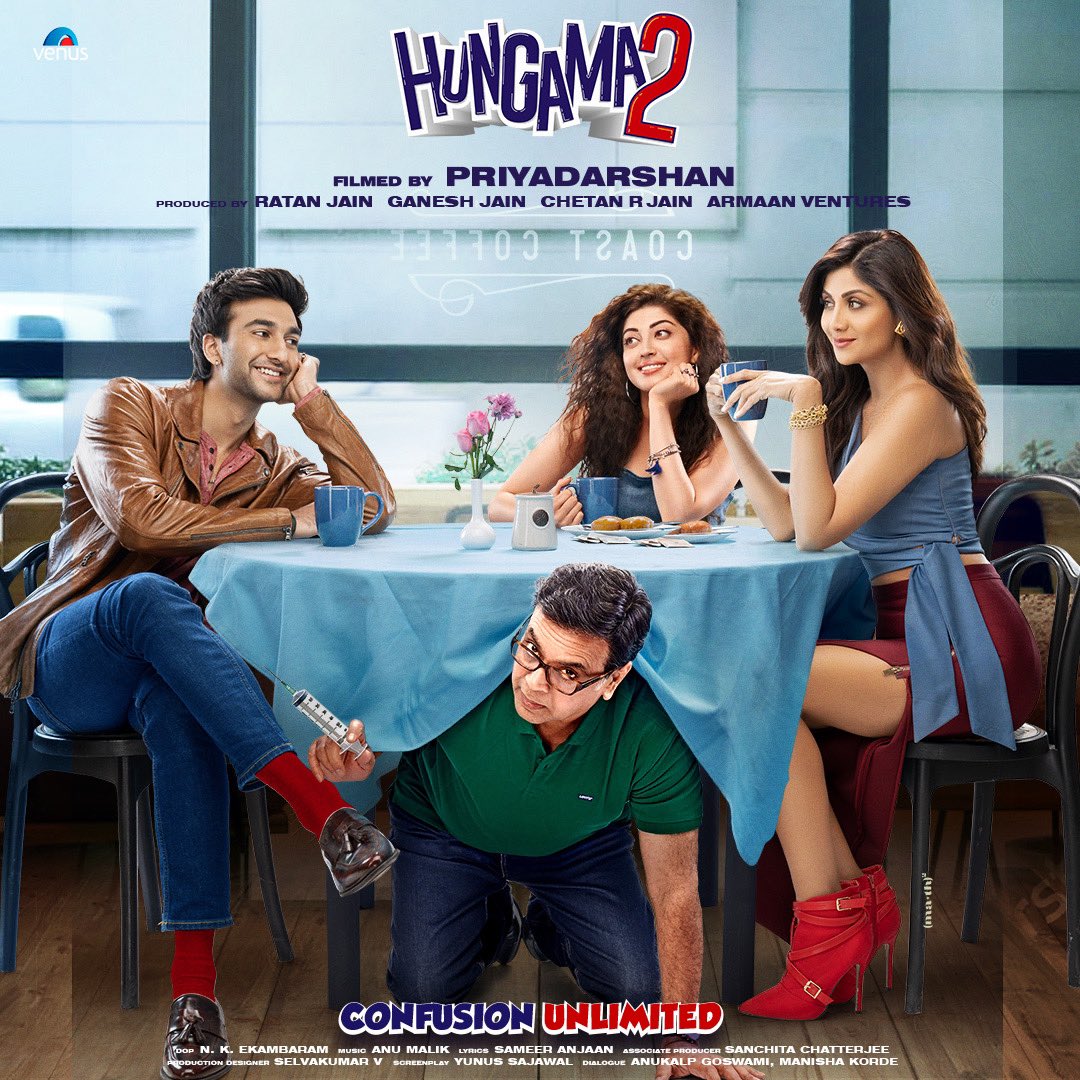 TheShilpaShetty's tweet photo. Presenting the new poster of #Hungama2! Gear up for confusion, laughter, and entertainment unlimited.

Also, wishing @MeezaanJ a happy, 'Hungama'-filled birthday 🤗🥳

#HappyBirthdayMeezaanJaffery 
@rtnjn @priyadarshandir @SirPareshRawal @pranitasubhash #Venus @hungama2film https://t.co/5x5expByhx